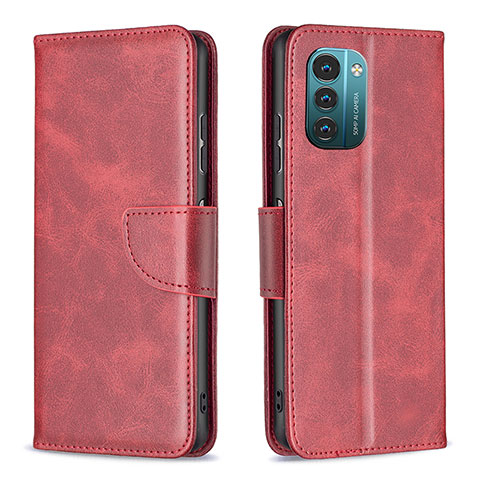 Coque Portefeuille Livre Cuir Etui Clapet B04F pour Nokia G11 Rouge