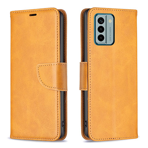 Coque Portefeuille Livre Cuir Etui Clapet B04F pour Nokia G22 Brun Clair