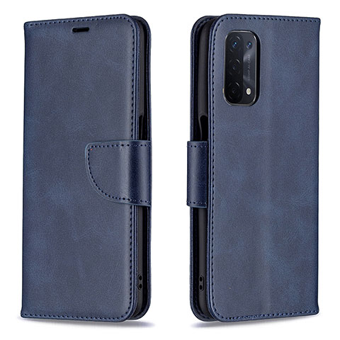 Coque Portefeuille Livre Cuir Etui Clapet B04F pour OnePlus Nord N200 5G Bleu