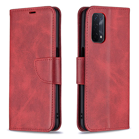 Coque Portefeuille Livre Cuir Etui Clapet B04F pour OnePlus Nord N200 5G Rouge