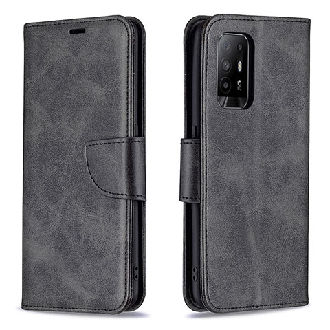 Coque Portefeuille Livre Cuir Etui Clapet B04F pour Oppo A95 5G Noir