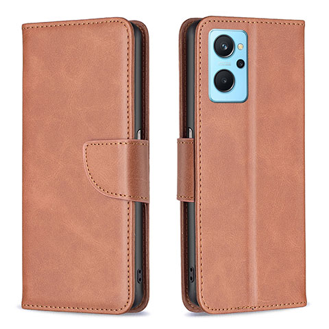 Coque Portefeuille Livre Cuir Etui Clapet B04F pour Oppo K10 4G Marron