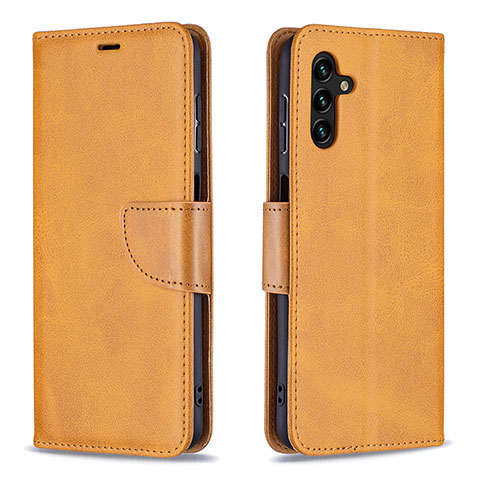 Coque Portefeuille Livre Cuir Etui Clapet B04F pour Samsung Galaxy A04s Brun Clair