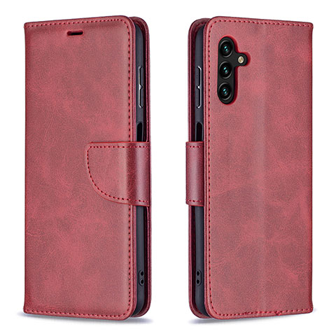 Coque Portefeuille Livre Cuir Etui Clapet B04F pour Samsung Galaxy A04s Rouge