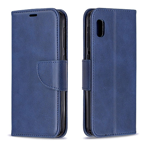 Coque Portefeuille Livre Cuir Etui Clapet B04F pour Samsung Galaxy A10e Bleu