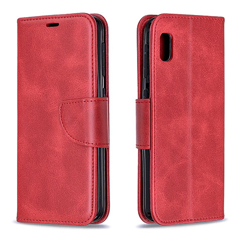 Coque Portefeuille Livre Cuir Etui Clapet B04F pour Samsung Galaxy A10e Rouge