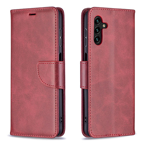 Coque Portefeuille Livre Cuir Etui Clapet B04F pour Samsung Galaxy A13 5G Rouge