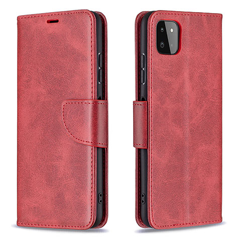 Coque Portefeuille Livre Cuir Etui Clapet B04F pour Samsung Galaxy A22 5G Rouge