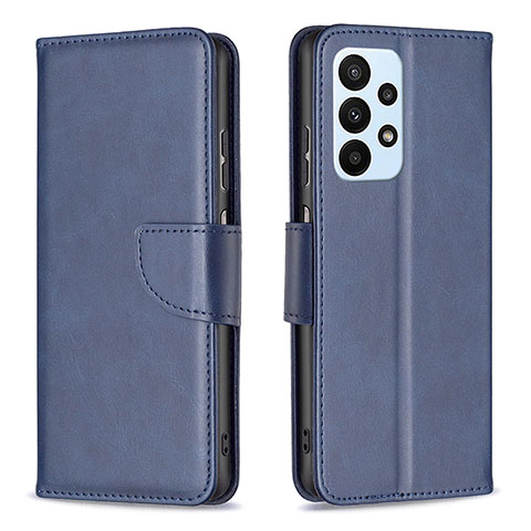 Coque Portefeuille Livre Cuir Etui Clapet B04F pour Samsung Galaxy A23 4G Bleu