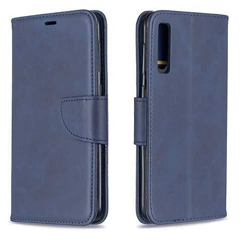 Coque Portefeuille Livre Cuir Etui Clapet B04F pour Samsung Galaxy A30S Bleu