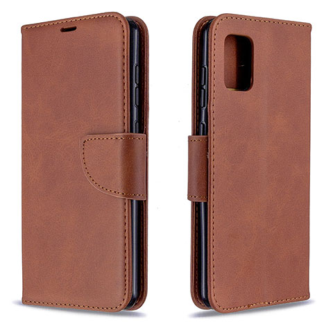 Coque Portefeuille Livre Cuir Etui Clapet B04F pour Samsung Galaxy A31 Marron