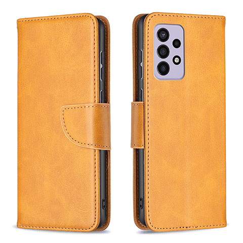 Coque Portefeuille Livre Cuir Etui Clapet B04F pour Samsung Galaxy A33 5G Brun Clair