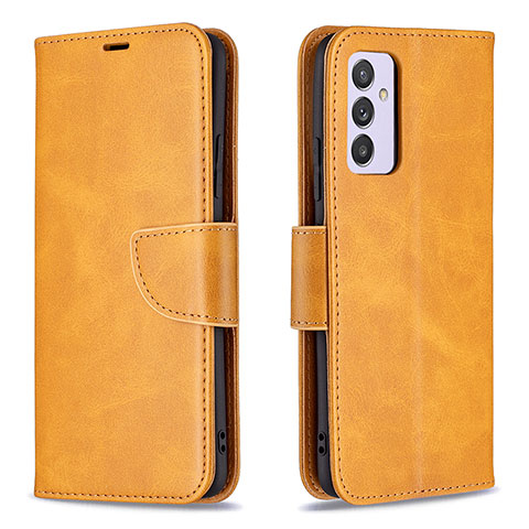 Coque Portefeuille Livre Cuir Etui Clapet B04F pour Samsung Galaxy A34 5G Brun Clair