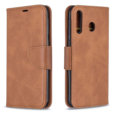 Coque Portefeuille Livre Cuir Etui Clapet B04F pour Samsung Galaxy A40s Marron