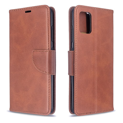 Coque Portefeuille Livre Cuir Etui Clapet B04F pour Samsung Galaxy A51 5G Marron