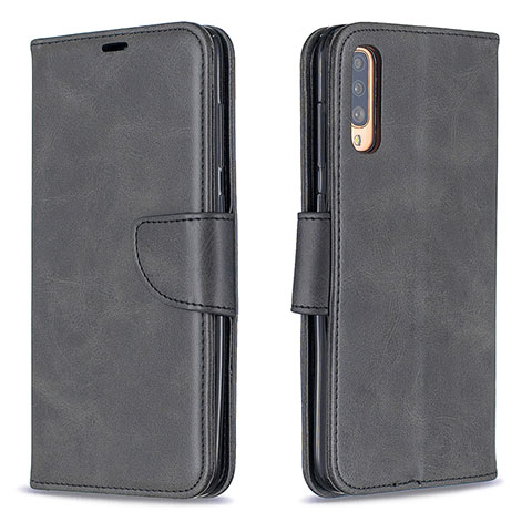 Coque Portefeuille Livre Cuir Etui Clapet B04F pour Samsung Galaxy A70 Noir