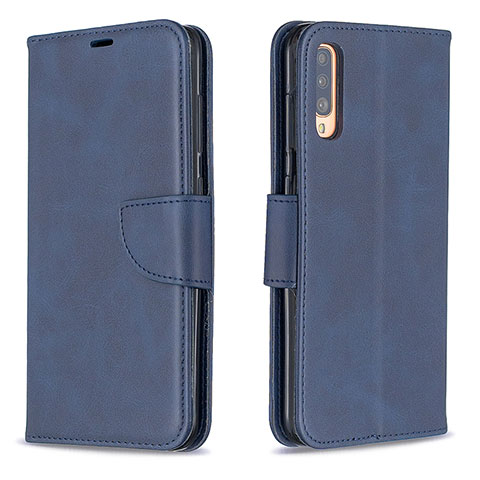 Coque Portefeuille Livre Cuir Etui Clapet B04F pour Samsung Galaxy A70S Bleu