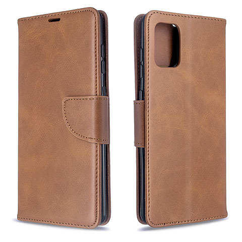 Coque Portefeuille Livre Cuir Etui Clapet B04F pour Samsung Galaxy A71 4G A715 Marron