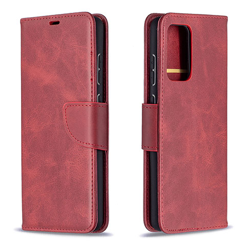 Coque Portefeuille Livre Cuir Etui Clapet B04F pour Samsung Galaxy A72 4G Rouge