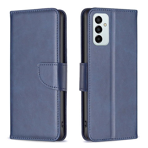 Coque Portefeuille Livre Cuir Etui Clapet B04F pour Samsung Galaxy M23 5G Bleu