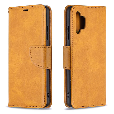 Coque Portefeuille Livre Cuir Etui Clapet B04F pour Samsung Galaxy M32 5G Brun Clair