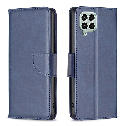 Coque Portefeuille Livre Cuir Etui Clapet B04F pour Samsung Galaxy M33 5G Bleu