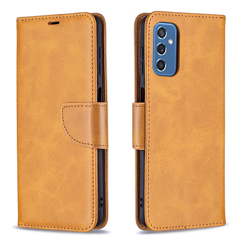 Coque Portefeuille Livre Cuir Etui Clapet B04F pour Samsung Galaxy M52 5G Brun Clair