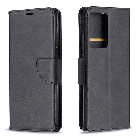 Coque Portefeuille Livre Cuir Etui Clapet B04F pour Samsung Galaxy Note 20 Ultra 5G Noir