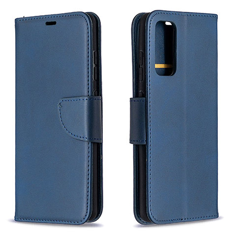 Coque Portefeuille Livre Cuir Etui Clapet B04F pour Samsung Galaxy S20 FE (2022) 5G Bleu