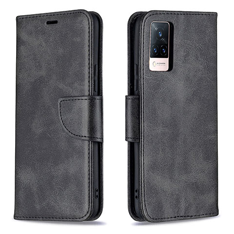 Coque Portefeuille Livre Cuir Etui Clapet B04F pour Vivo V21 5G Noir