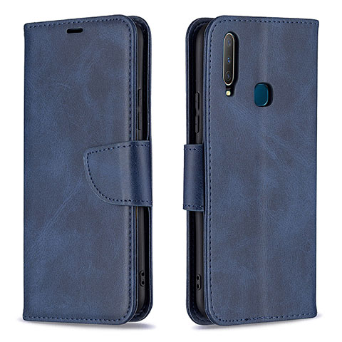 Coque Portefeuille Livre Cuir Etui Clapet B04F pour Vivo Y11 Bleu