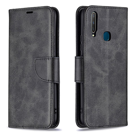 Coque Portefeuille Livre Cuir Etui Clapet B04F pour Vivo Y17 Noir