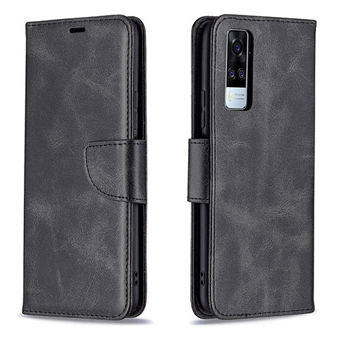 Coque Portefeuille Livre Cuir Etui Clapet B04F pour Vivo Y51A Noir