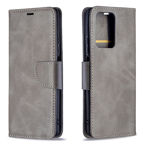 Coque Portefeuille Livre Cuir Etui Clapet B04F pour Xiaomi Mi 11T 5G Gris