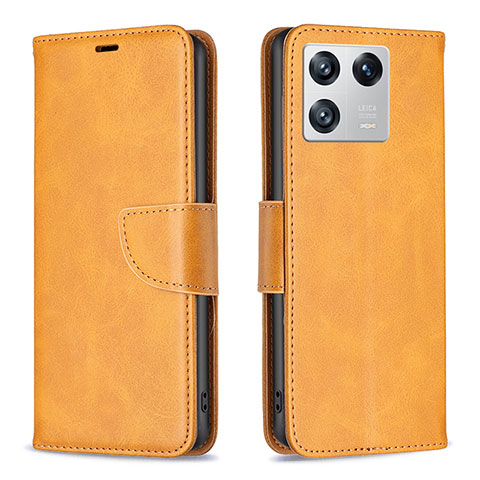 Coque Portefeuille Livre Cuir Etui Clapet B04F pour Xiaomi Mi 13 5G Brun Clair