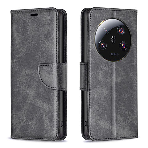 Coque Portefeuille Livre Cuir Etui Clapet B04F pour Xiaomi Mi 13 Ultra 5G Noir