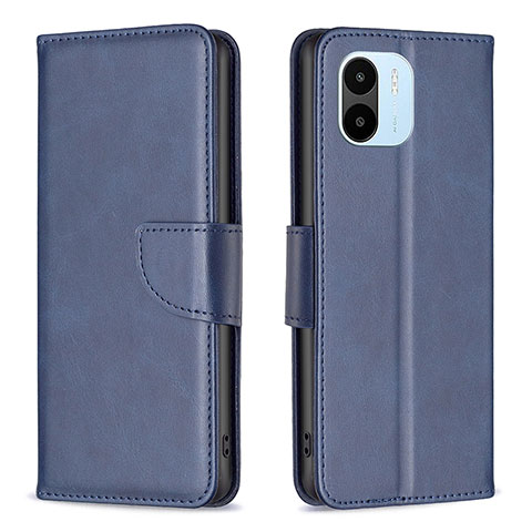 Coque Portefeuille Livre Cuir Etui Clapet B04F pour Xiaomi Poco C51 Bleu