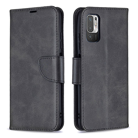 Coque Portefeuille Livre Cuir Etui Clapet B04F pour Xiaomi POCO M3 Pro 5G Noir