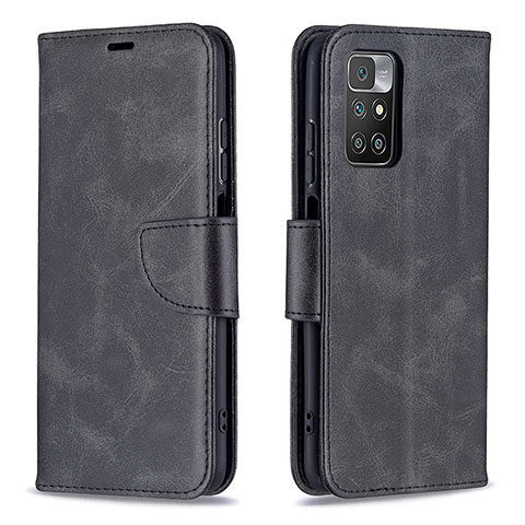 Coque Portefeuille Livre Cuir Etui Clapet B04F pour Xiaomi Redmi 10 (2022) Noir