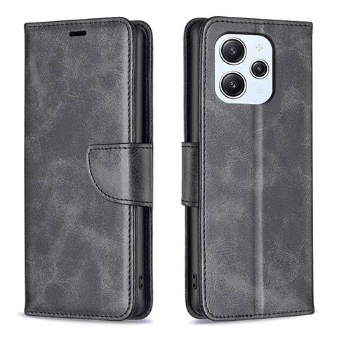 Coque Portefeuille Livre Cuir Etui Clapet B04F pour Xiaomi Redmi 12 4G Noir