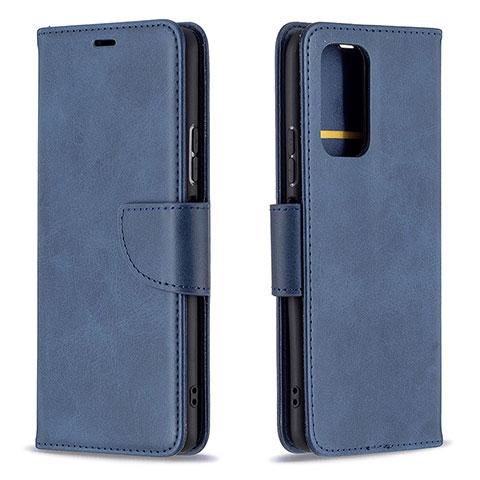 Coque Portefeuille Livre Cuir Etui Clapet B04F pour Xiaomi Redmi Note 10 Pro 4G Bleu