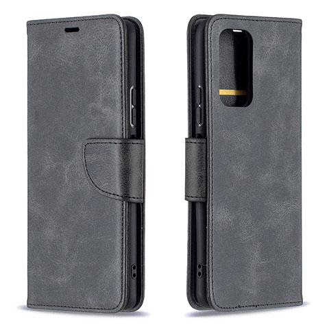 Coque Portefeuille Livre Cuir Etui Clapet B04F pour Xiaomi Redmi Note 10 Pro 4G Noir