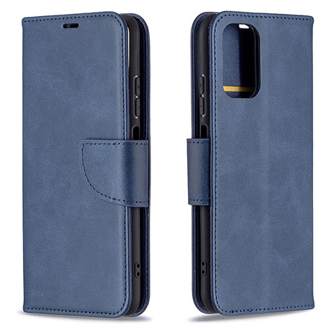 Coque Portefeuille Livre Cuir Etui Clapet B04F pour Xiaomi Redmi Note 10S 4G Bleu