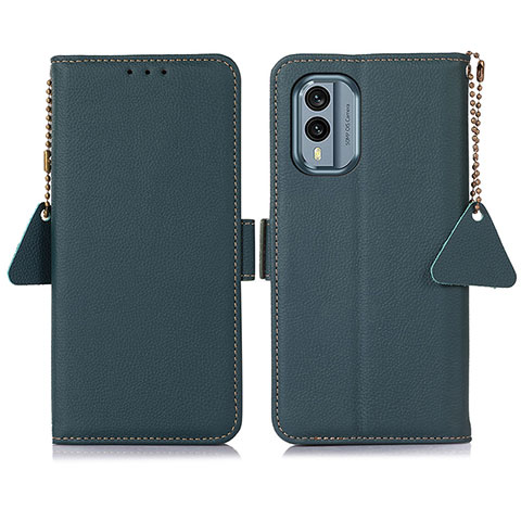 Coque Portefeuille Livre Cuir Etui Clapet B04H pour Nokia X30 5G Vert