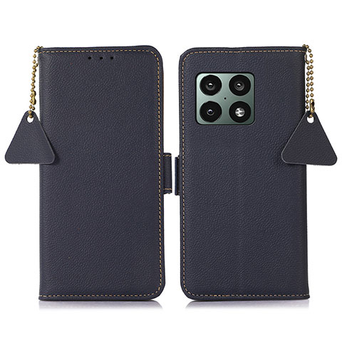 Coque Portefeuille Livre Cuir Etui Clapet B04H pour OnePlus 10 Pro 5G Bleu