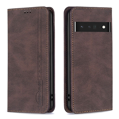 Coque Portefeuille Livre Cuir Etui Clapet B05F pour Google Pixel 7 Pro 5G Marron