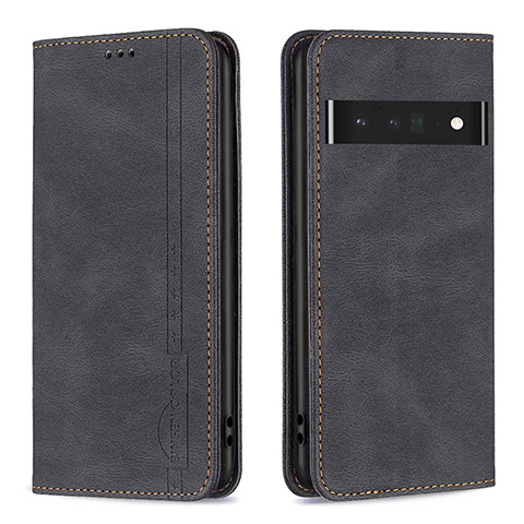 Coque Portefeuille Livre Cuir Etui Clapet B05F pour Google Pixel 7 Pro 5G Noir