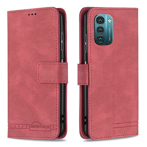 Coque Portefeuille Livre Cuir Etui Clapet B05F pour Nokia G11 Rouge