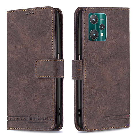 Coque Portefeuille Livre Cuir Etui Clapet B05F pour Realme 9 5G Marron