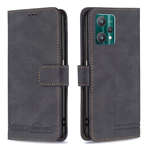 Coque Portefeuille Livre Cuir Etui Clapet B05F pour Realme Q5 5G Noir